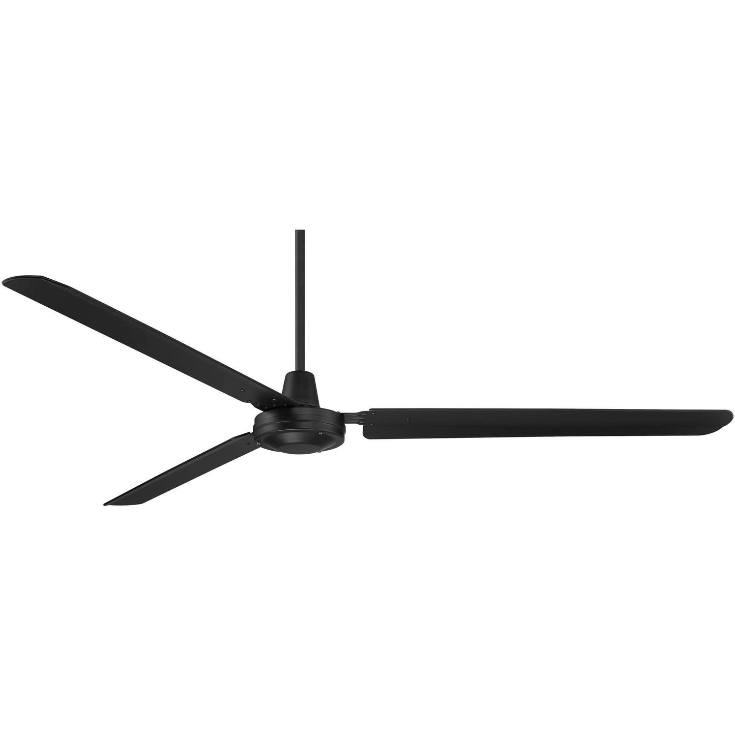 Casa Vieja 72" Velocity Modern Large 3 Blade Indoor Outdoor Ceiling Fan with Wall Control Matte Black Metal - Product image 1