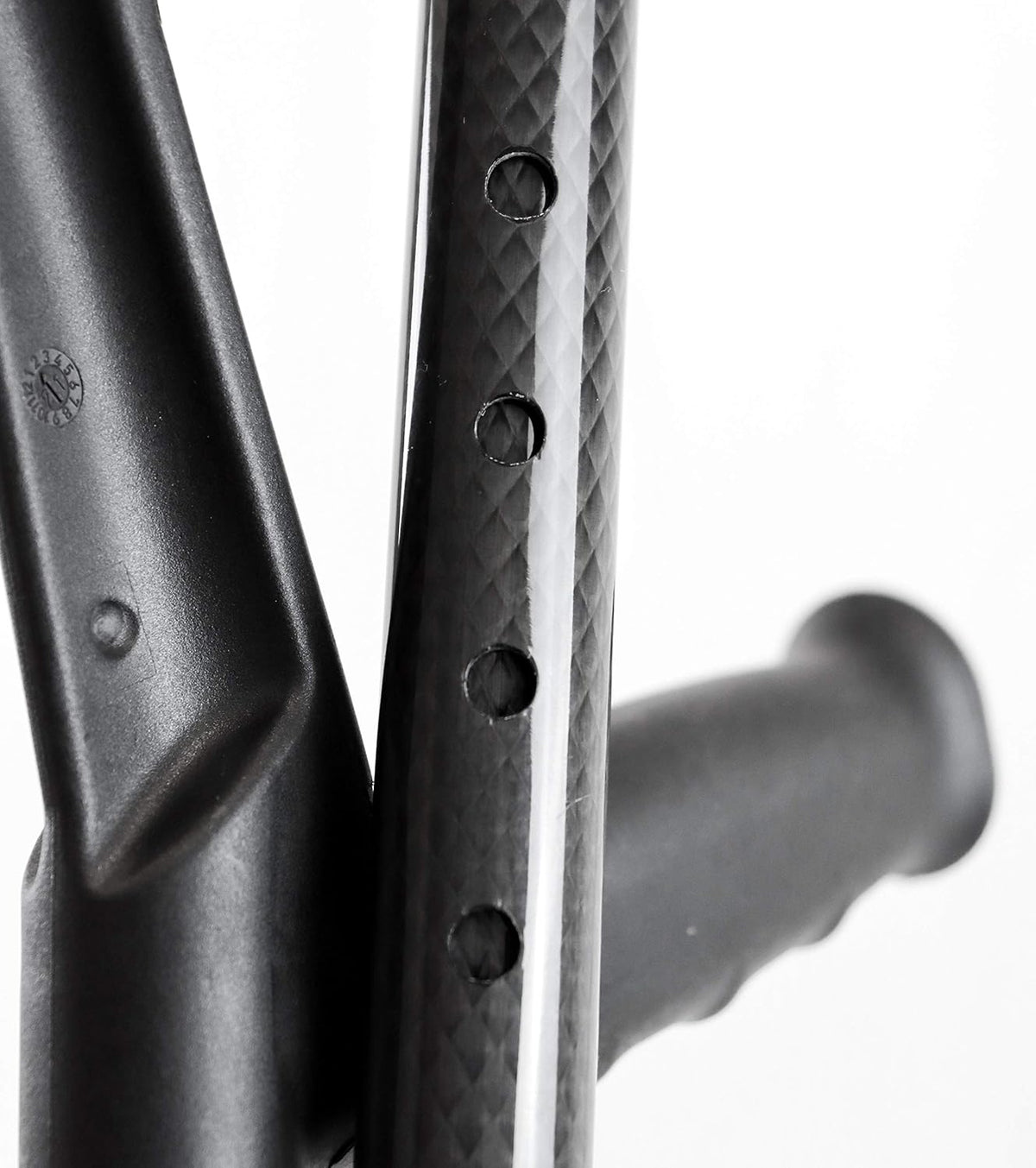 KMINA - Carbon Folding Crutches (x2 Units), English Cane, Adult Medical, Fiber, Light - Made in Europe - KMINA PRO