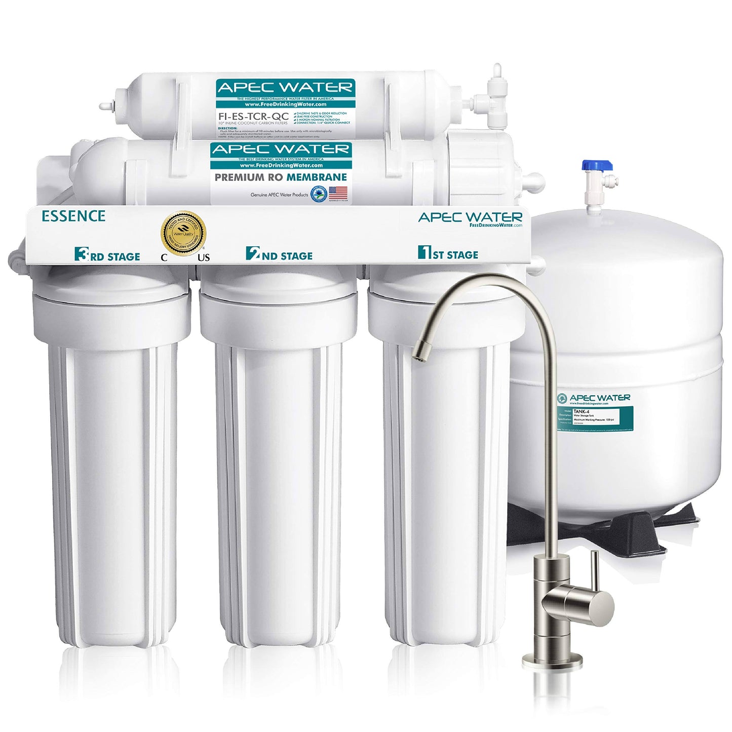 APEC Top Tier 5-Stage Ultra Safe Reverse Osmosis Drinking Water Filter System - Product image 1