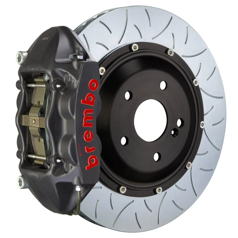 Brembo GT-S Systems 380x28 2-Piece 4 Piston Hard Anodized Slotted Type-3 Rear