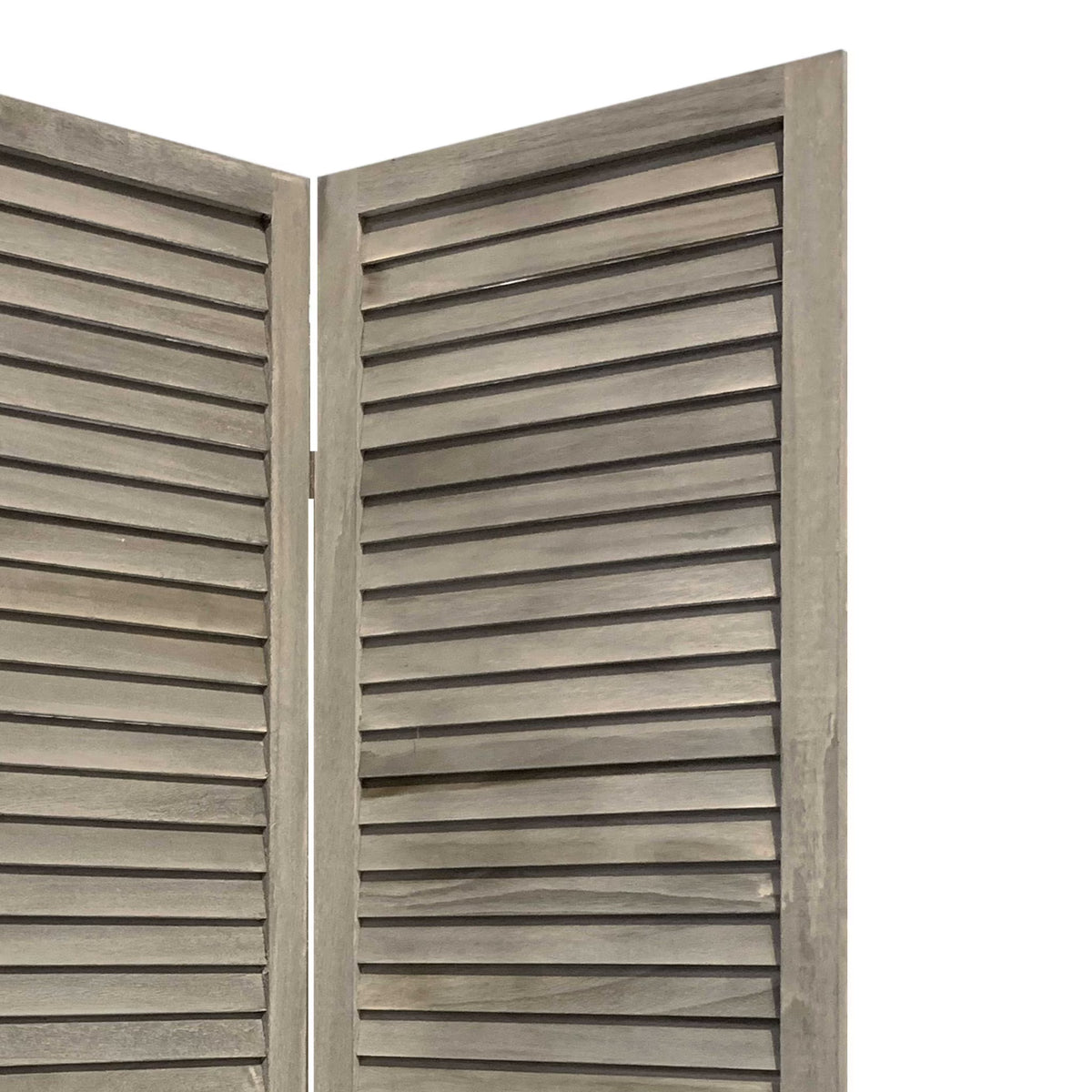 3 Panel Grey Shutter Screen Room Divider - Product image 3