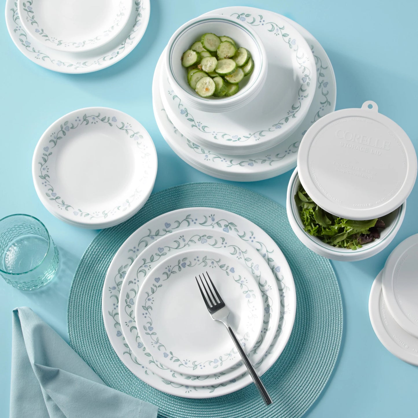 Corelle Country Cottage 66 - Piece Glass Dinnerware Set (Service for 12) - Product image 5