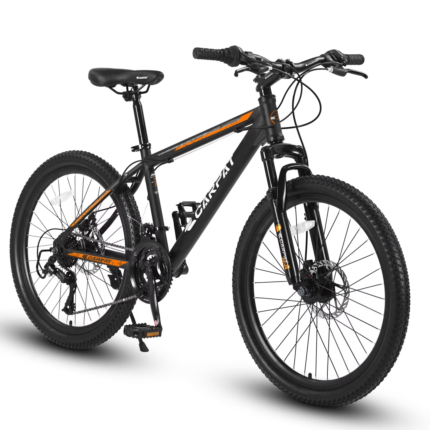 26 in Mountain Bike, Shimano 21 Speeds W/Mechanical Disc Brakes, High - Carbon Steel Frame - Product image 1