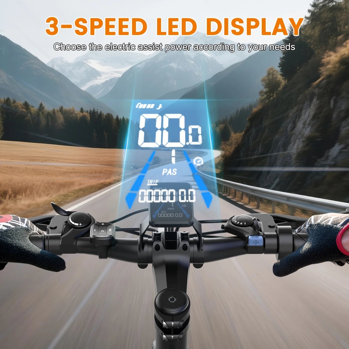 MISODO Electric Bike for Adults 26", 750W Peak E - Mountain Bike 48V 10AH - Product image 7