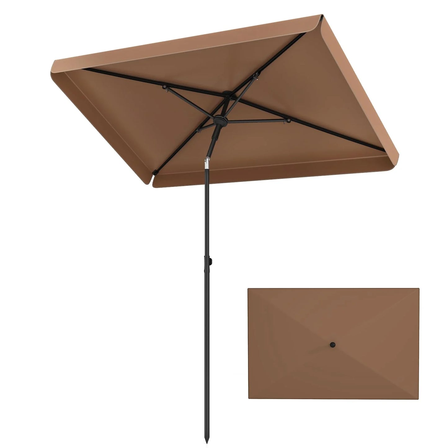 Tangkula 6.5 x 4.3 FT Rectangular Patio Umbrella - Product image 1