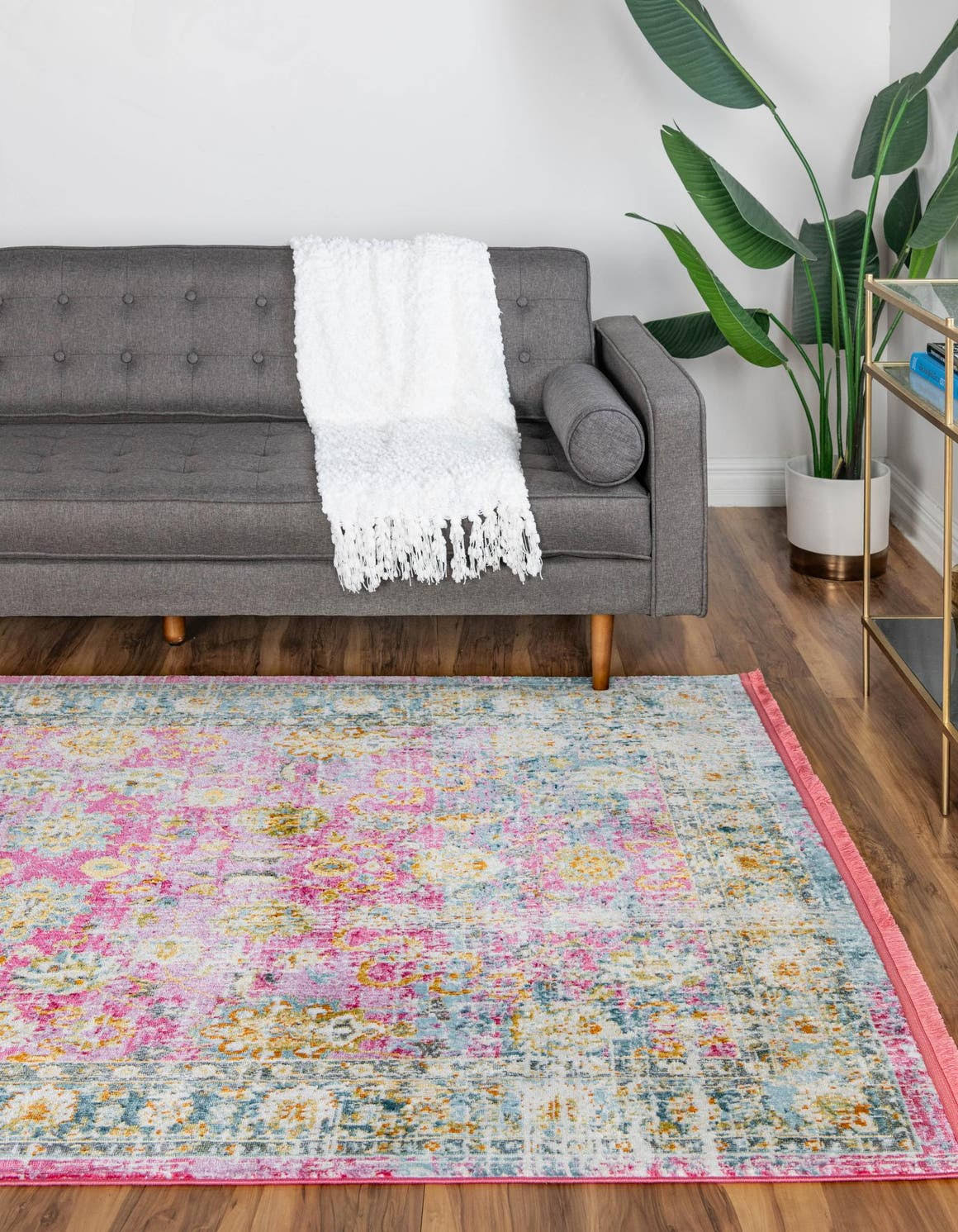 Rugs.com Paragon Collection Rug 9' x 12' Pink Medium-Pile Rug Perfect for Living Rooms, Large Dining Rooms - Product image 1