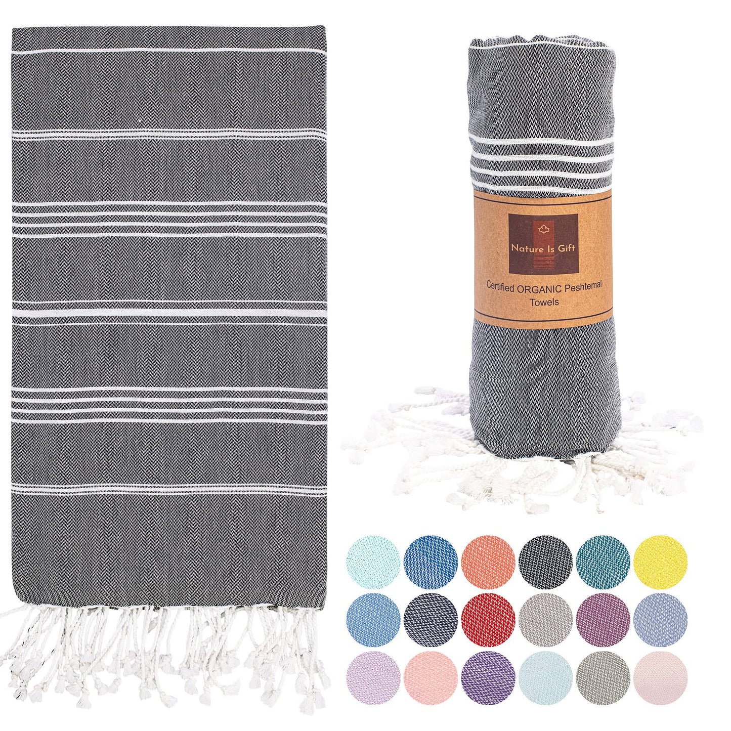 Turkish Cotton Bath Beach Spa Sauna Hammam Yoga Gym Hamam Towel Fouta Peshtemal Pestemal Blanket - Product image 1